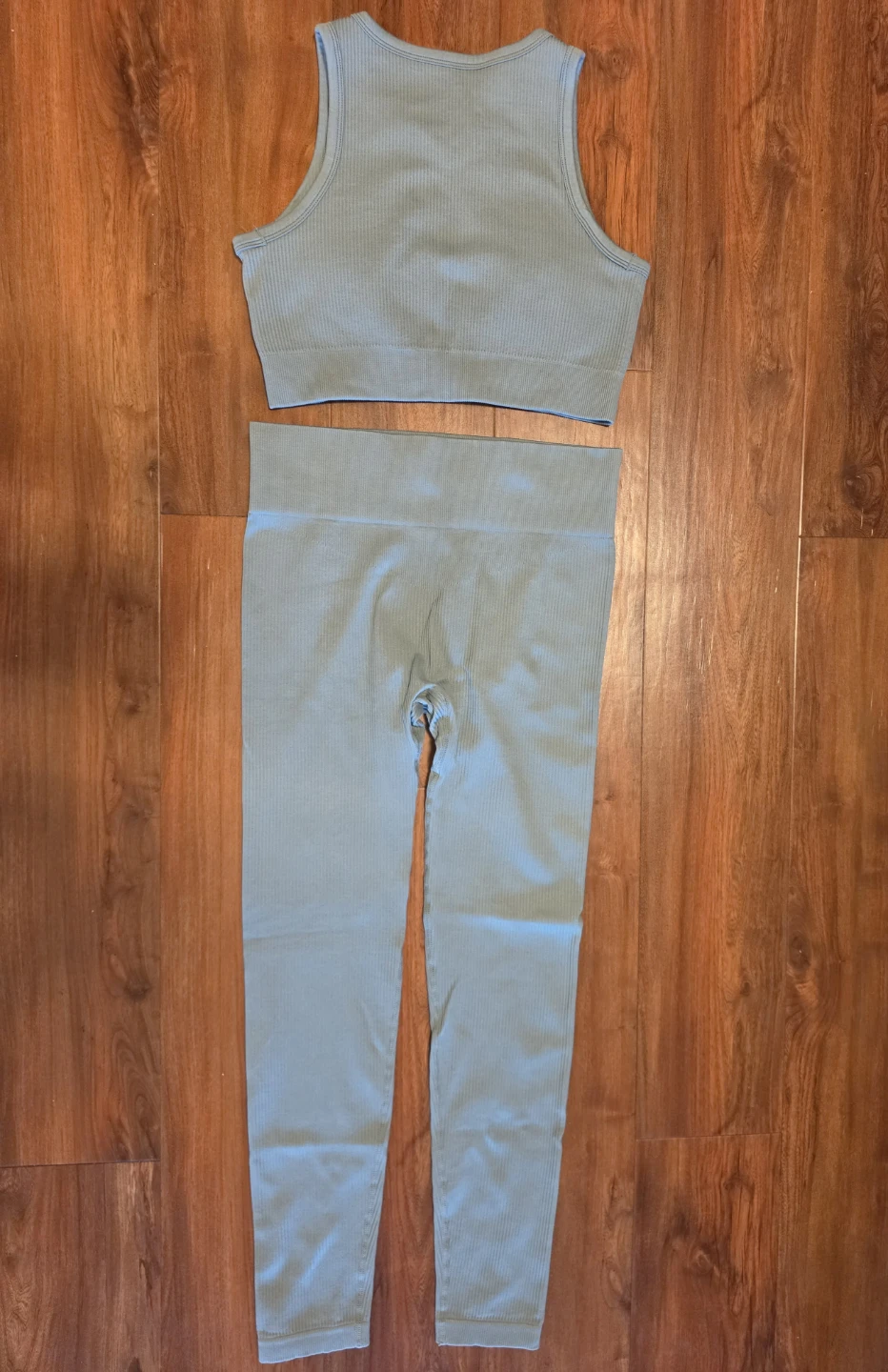 Ribbed Workout Set - Green - photo 2