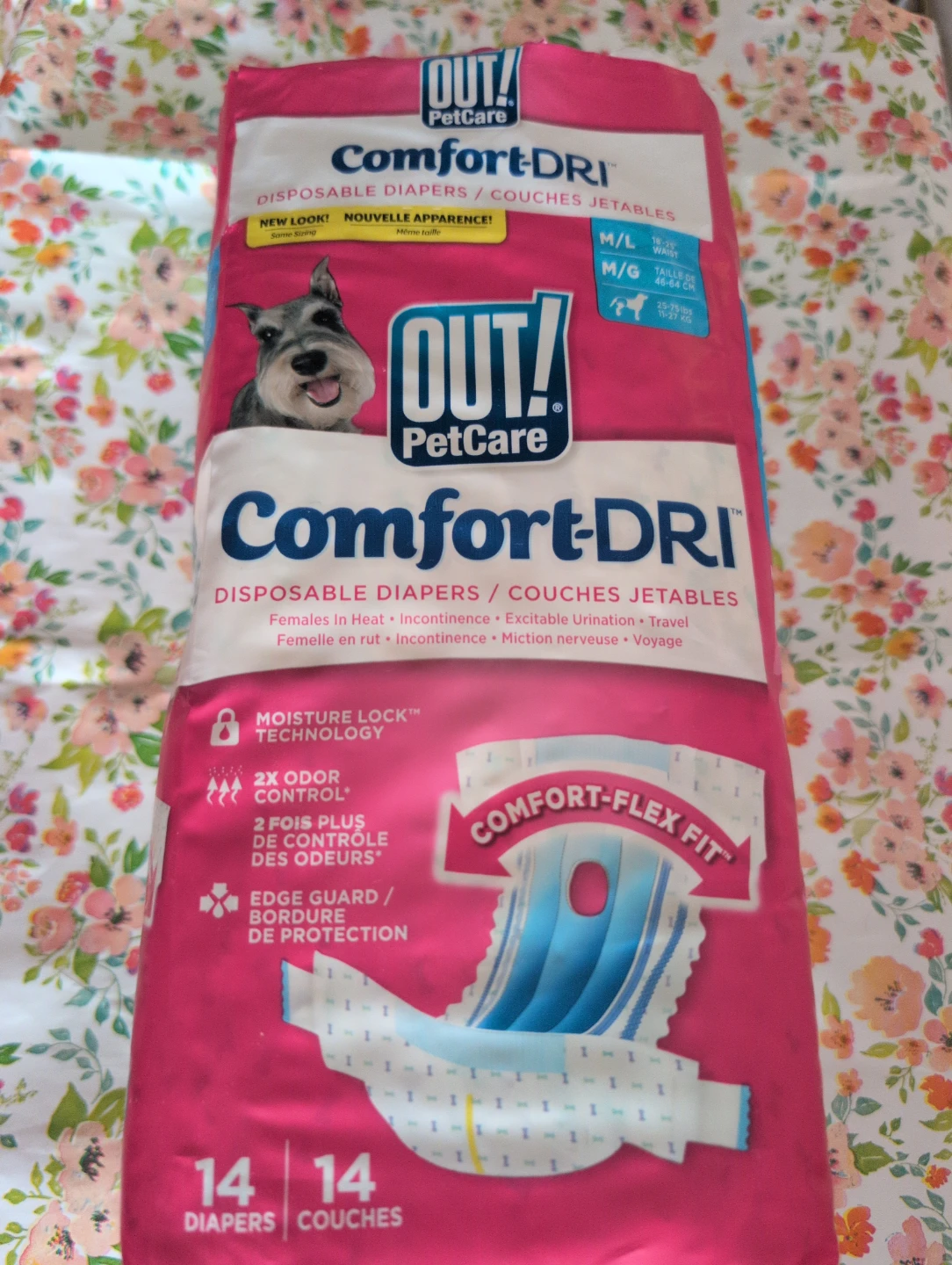 PetCare Comfort-DRI Disposable Diapers M/L (14 ct)