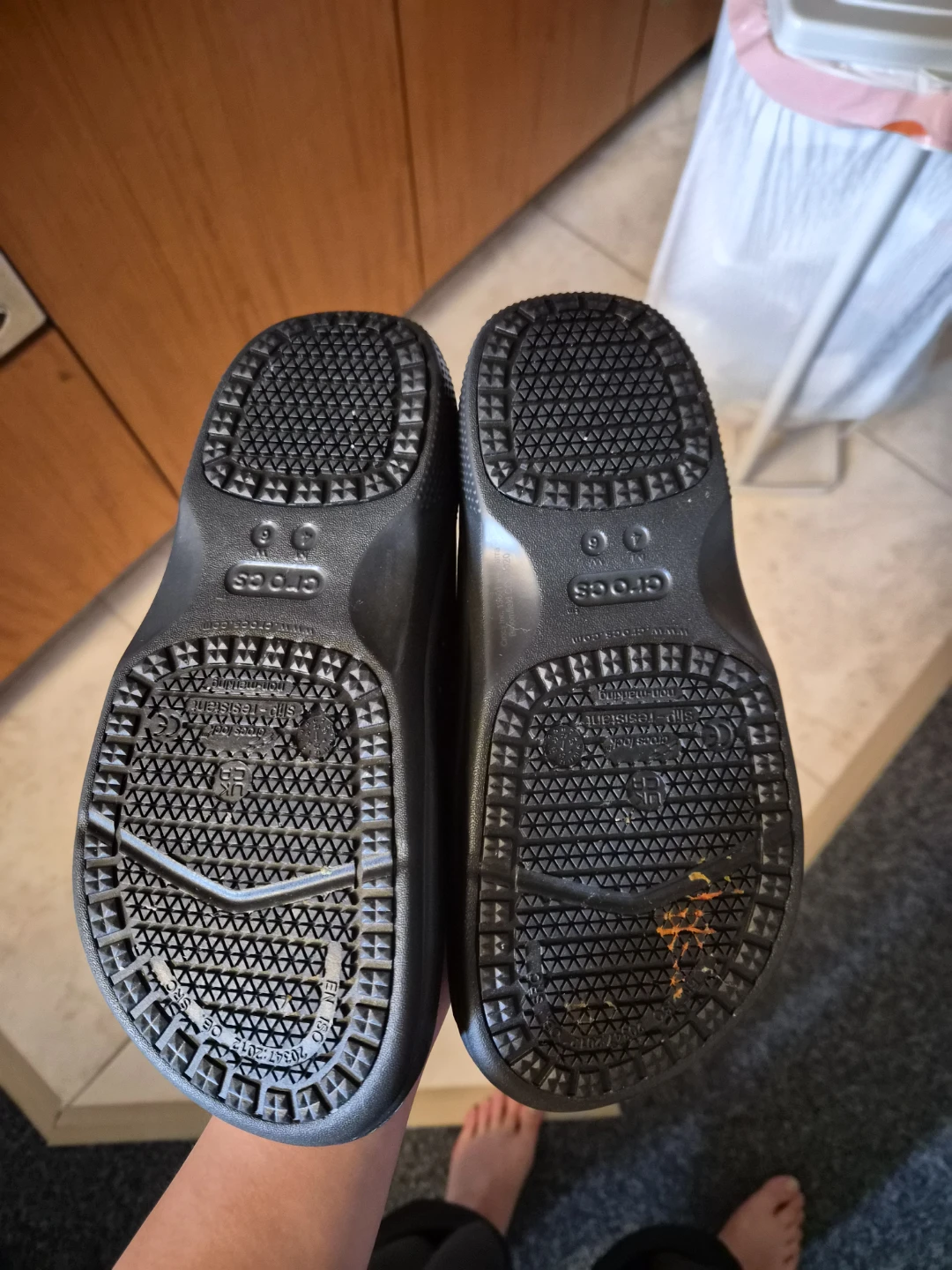 Crocs On The Clock Work Slip-On Shoes - Black - photo 5