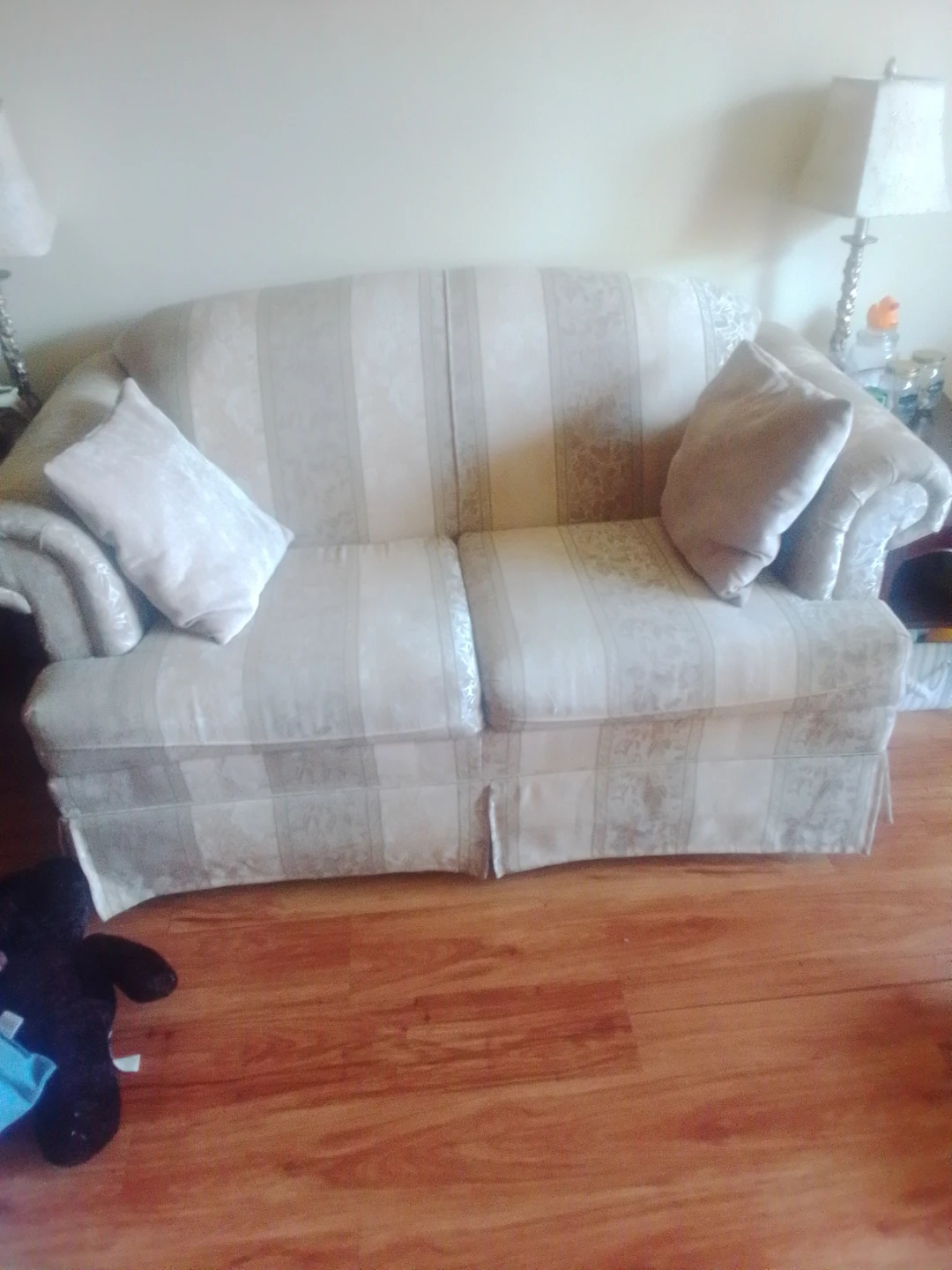 Striped Loveseat Sofa