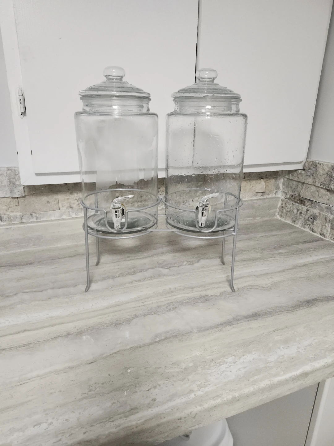 Glass Beverage Dispensers with Stand