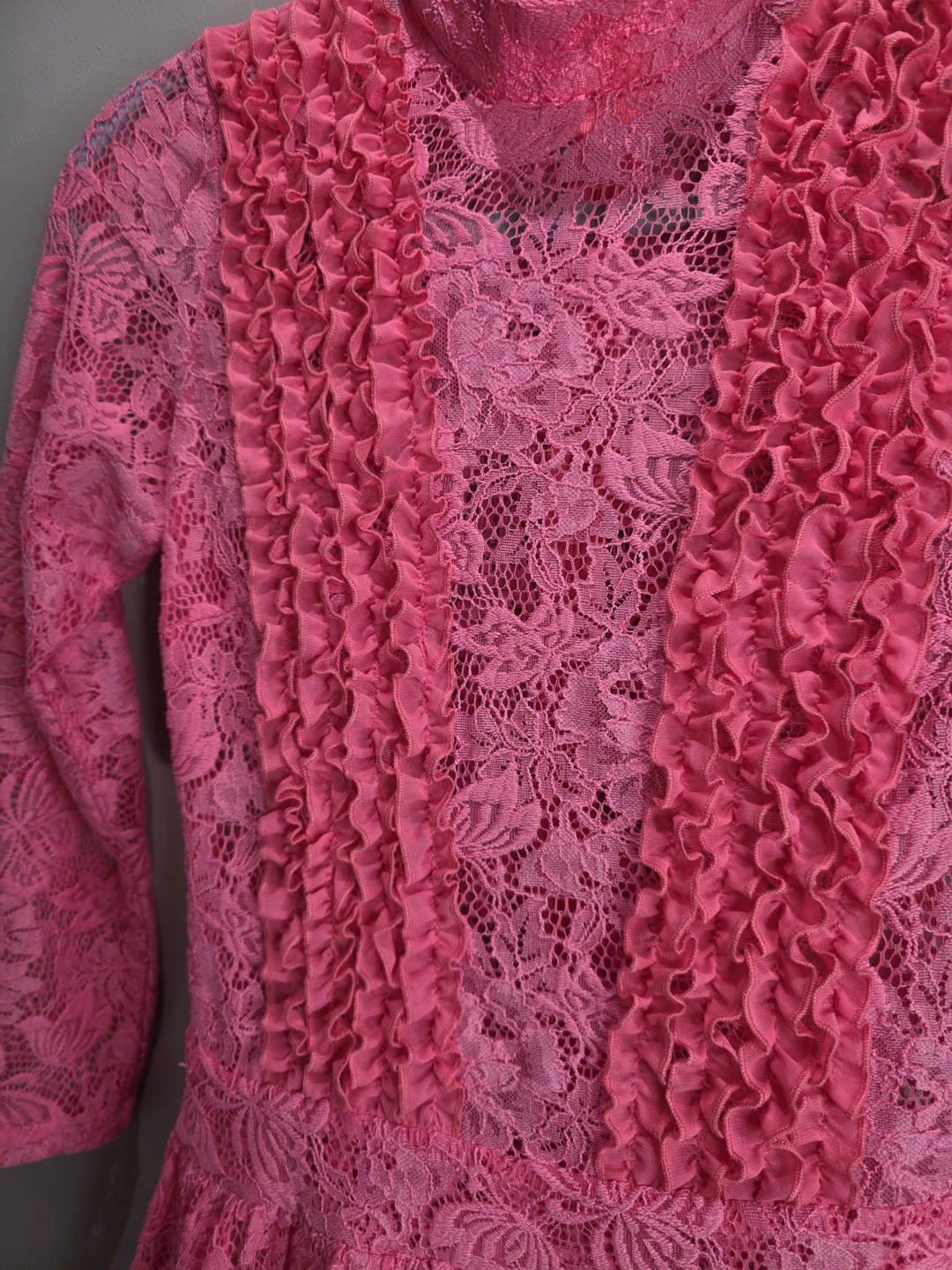 Vera Pola Pink Lace Dress - photo 3
