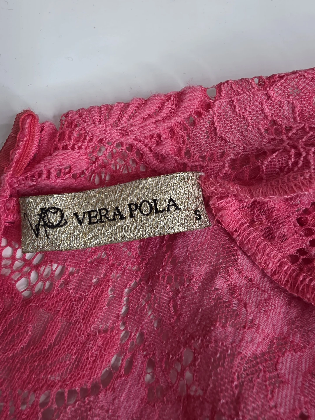 Vera Pola Pink Lace Dress - photo 4