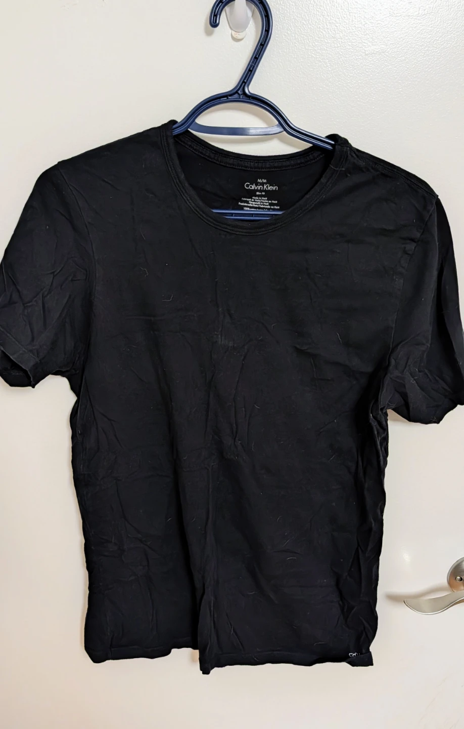 Calvin Klein Black Slim Fit T-Shirt - Men's Medium