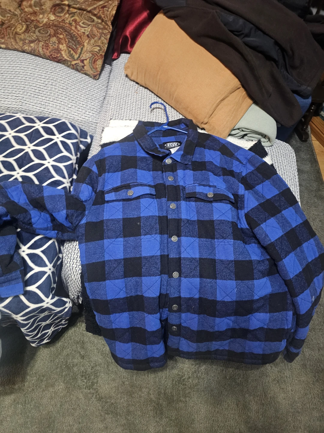 Rugged Wear Men's Flannel Shirt Jacket