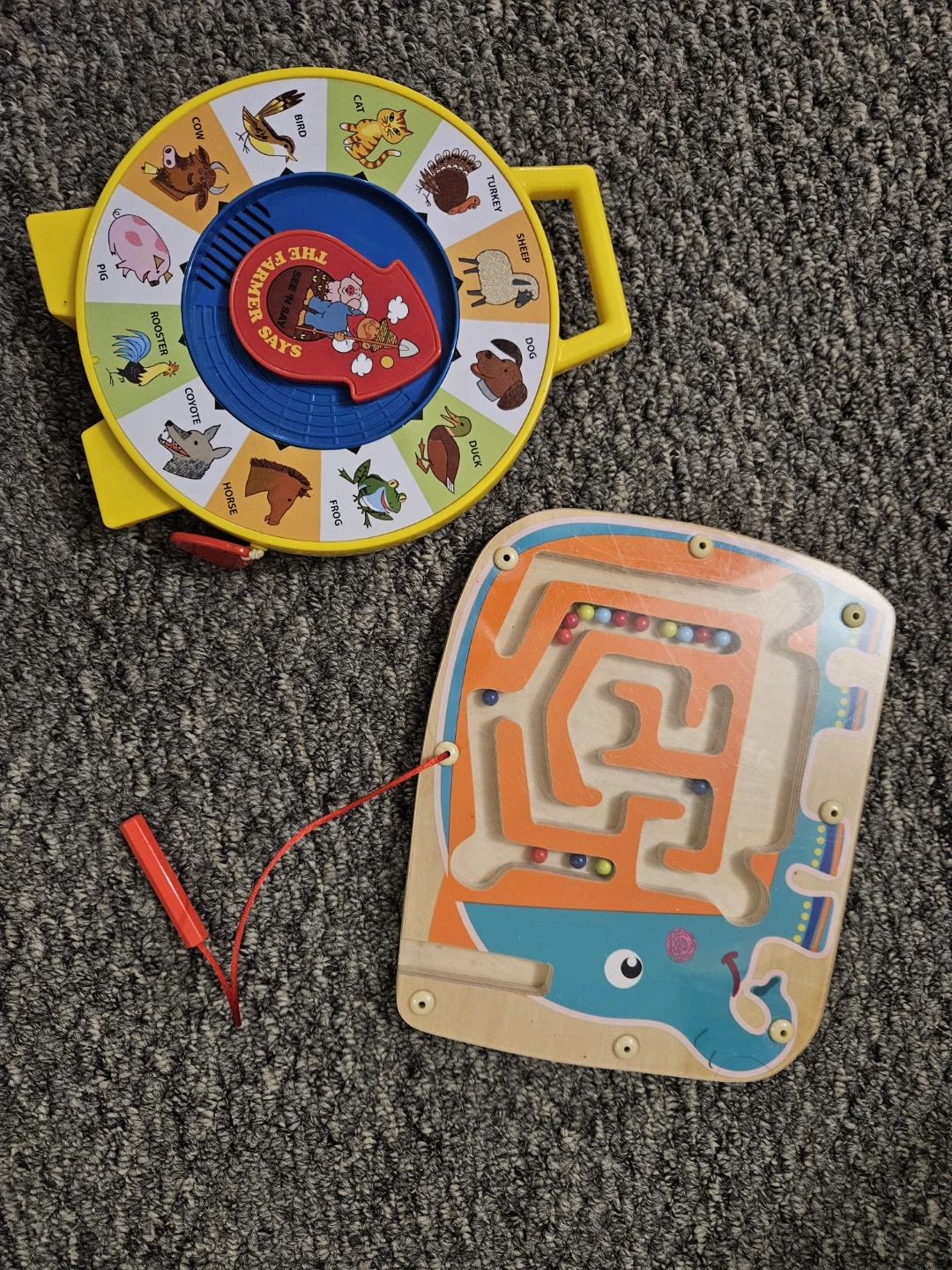 The Farmer Says See 'n Say Animal Toy & Wooden Maze Toy