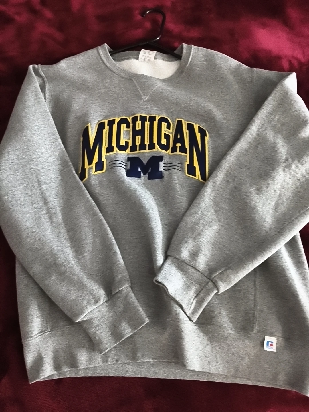Russell Athletic Michigan Wolverines Crewneck Sweatshirt