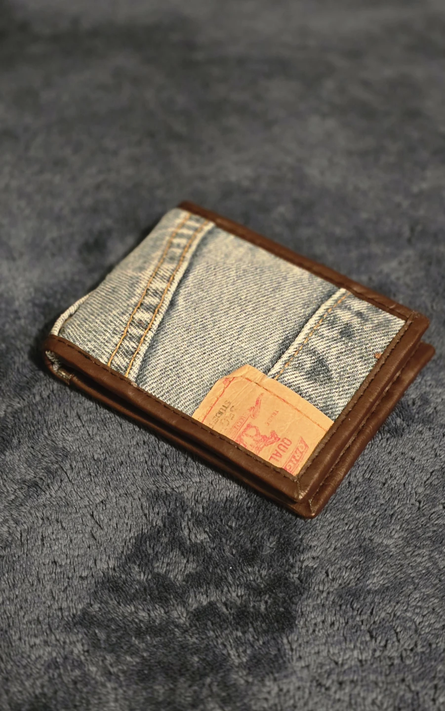 Handmade Levi's Jean Wallet