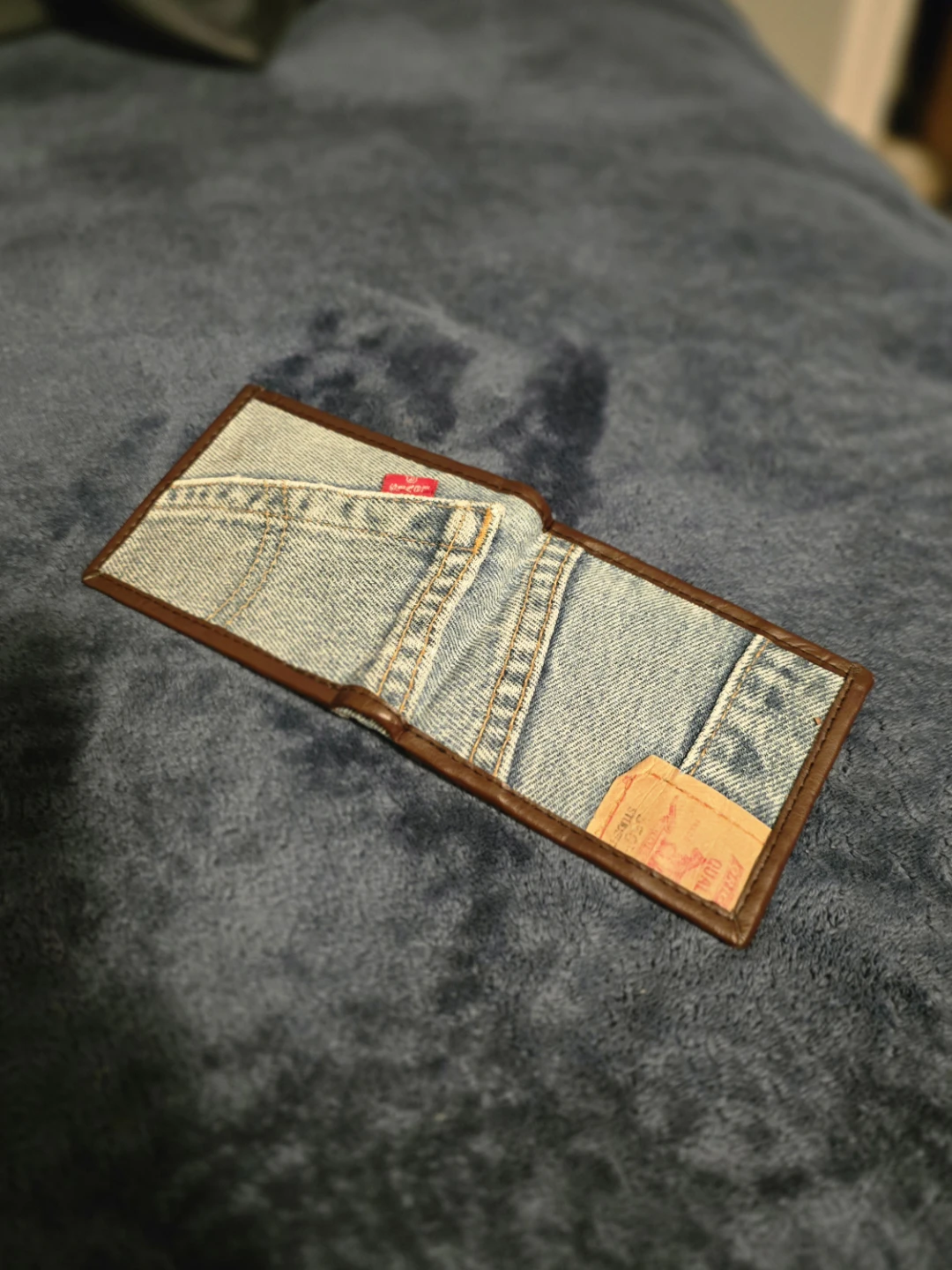 Handmade Levi's Jean Wallet - photo 3