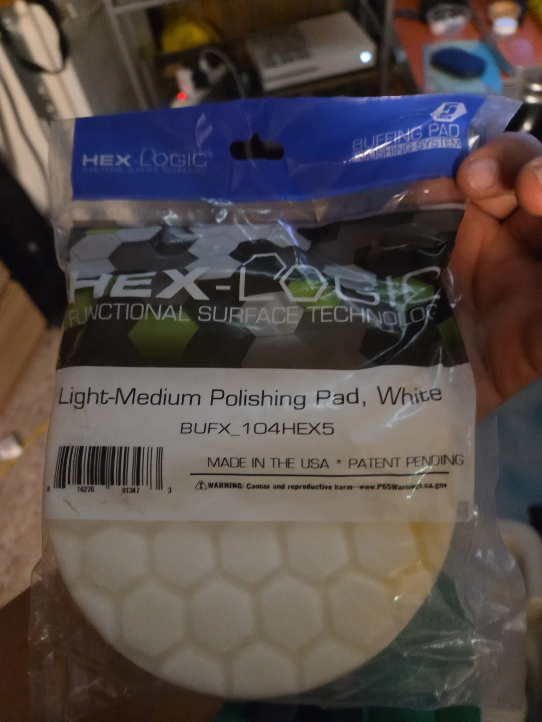 Hex-Logic Buffing Pads (Orange, Black, White)