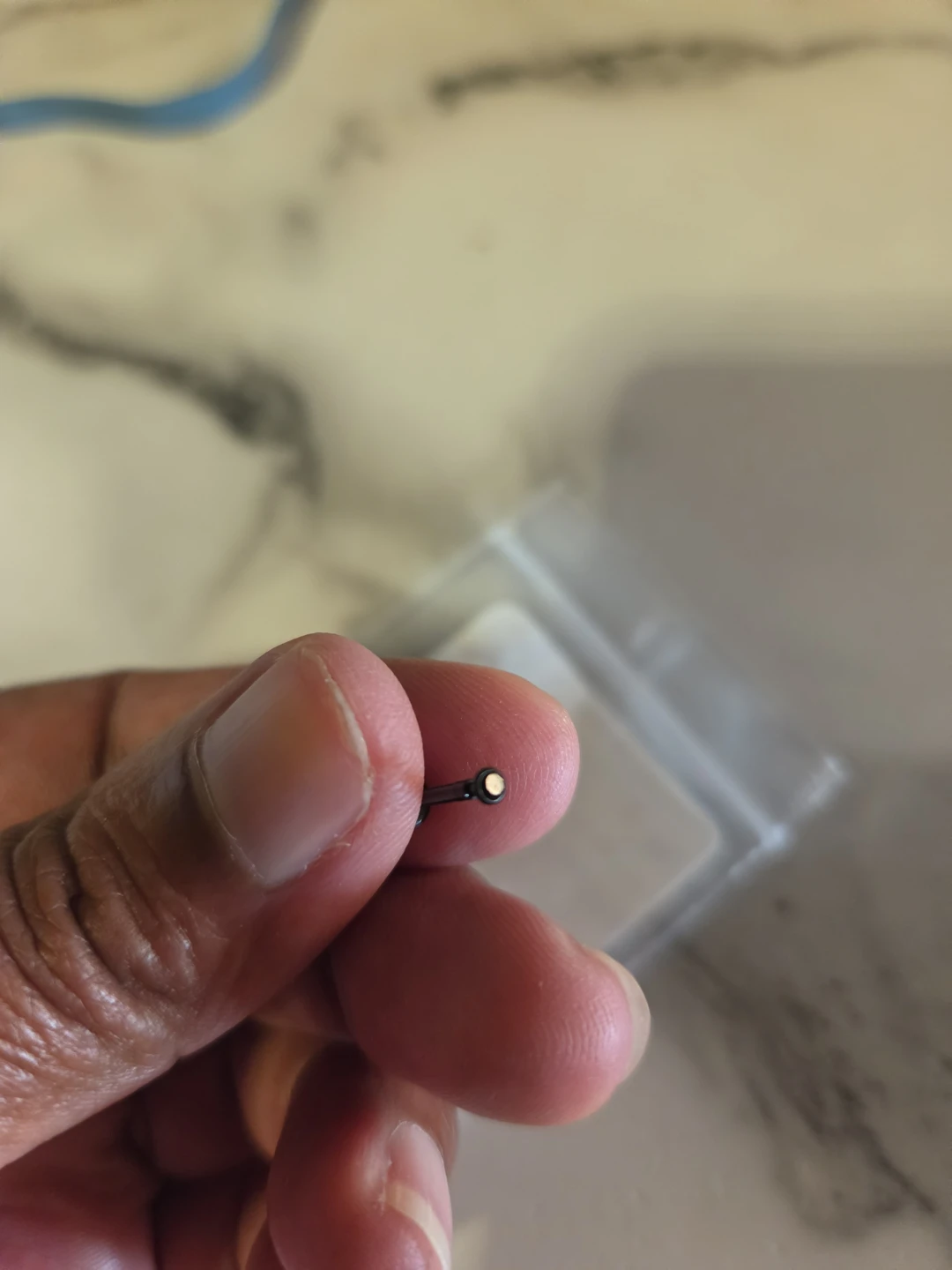 Black "Push-Fit" Labret (10mm)✨️🖤 - photo 2