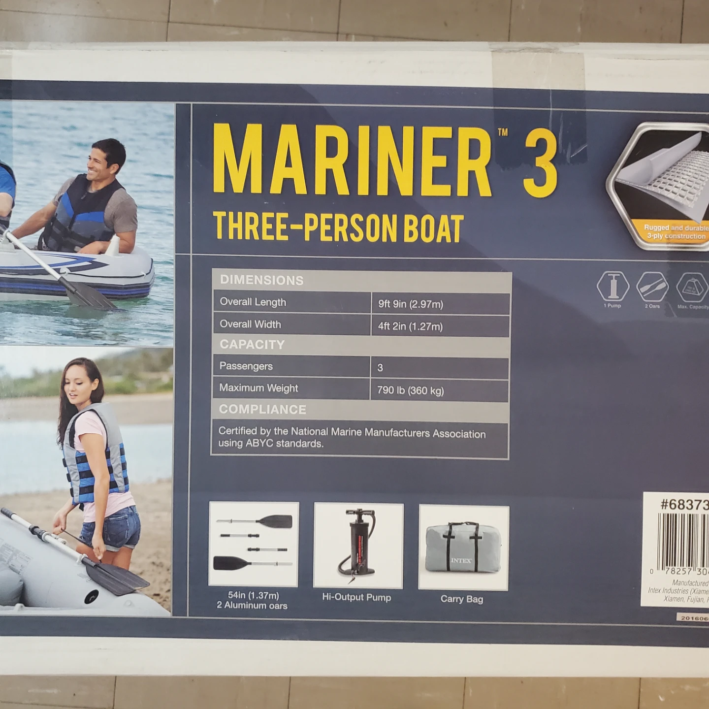3 Person Raft w oars and life jackets NIB - photo 2