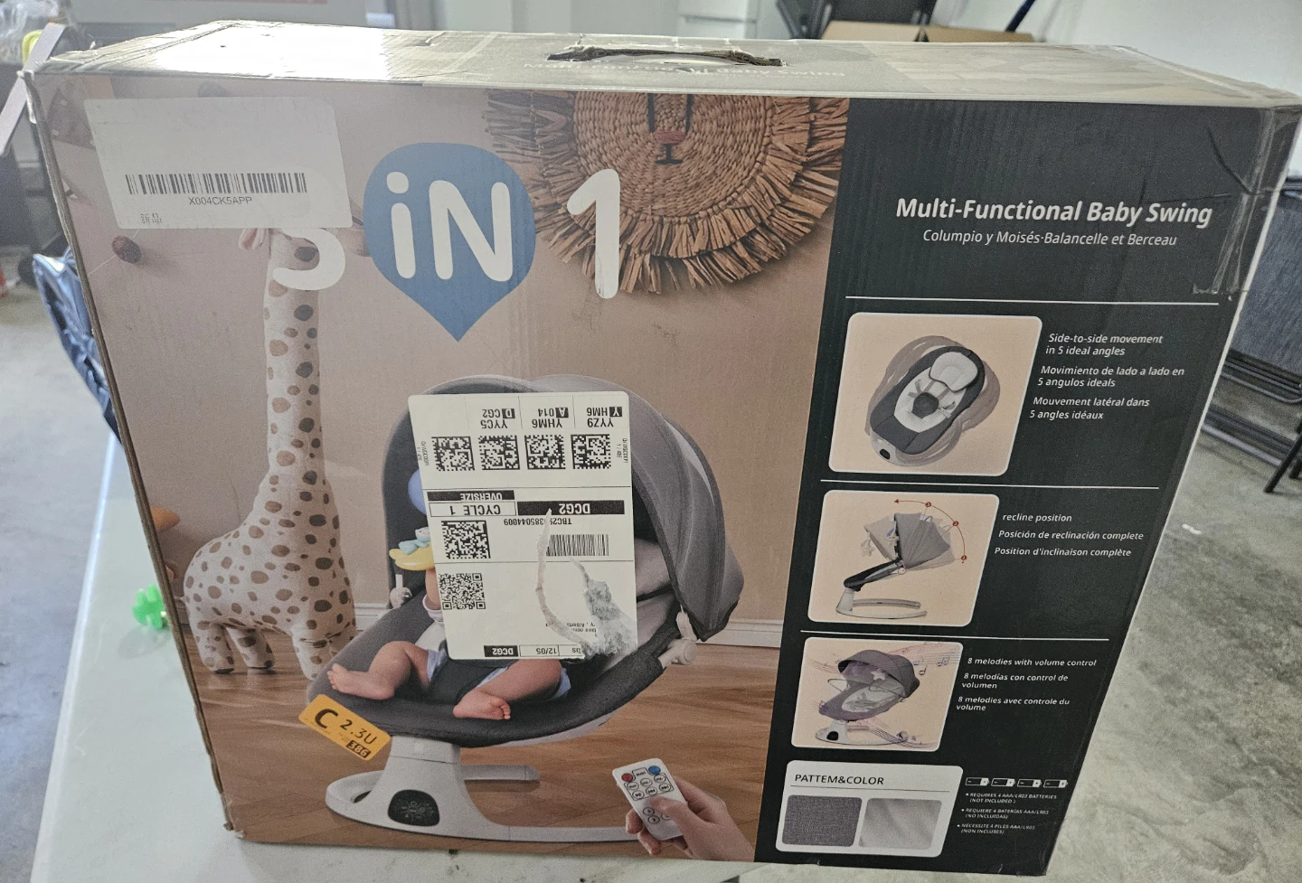 3-in-1 Multi-Functional Baby Swing & Bassinet