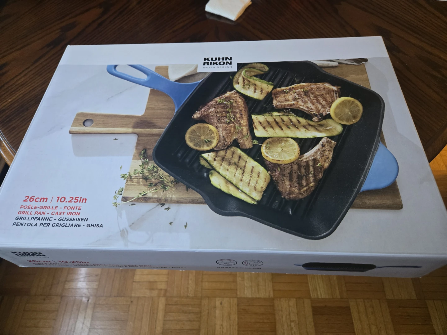 Kuhn Rikon Cast Iron Grill Pan 26cm