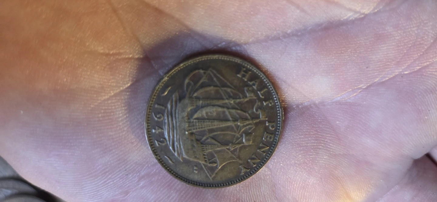 Vintage British Penny and Half Penny Coins