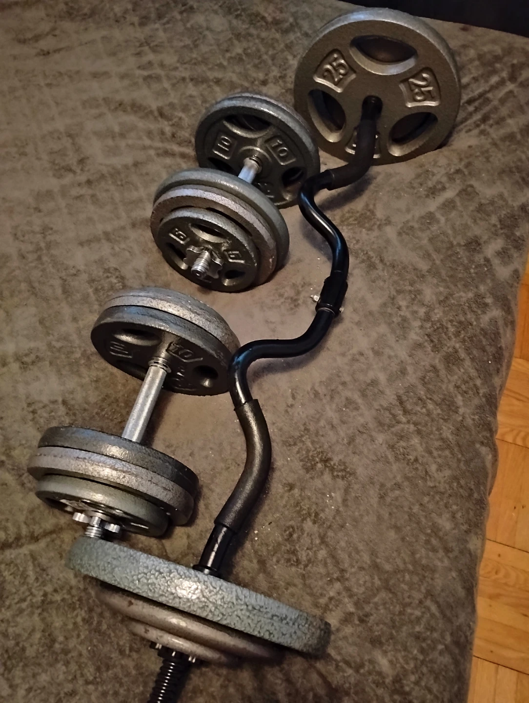 Adjustable Dumbbell Set with Weights