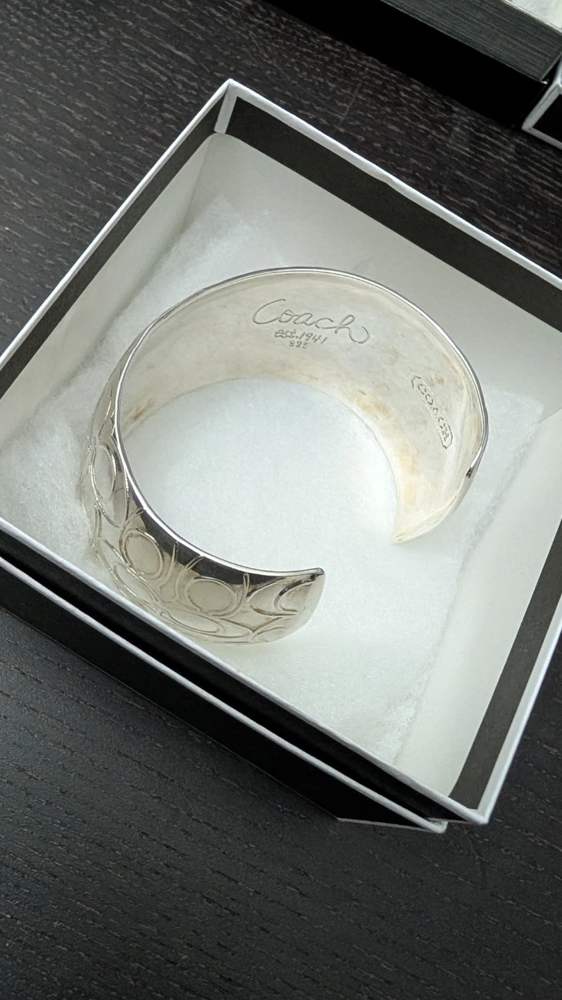 Vintage Coach wide cuff bracelet - photo 2