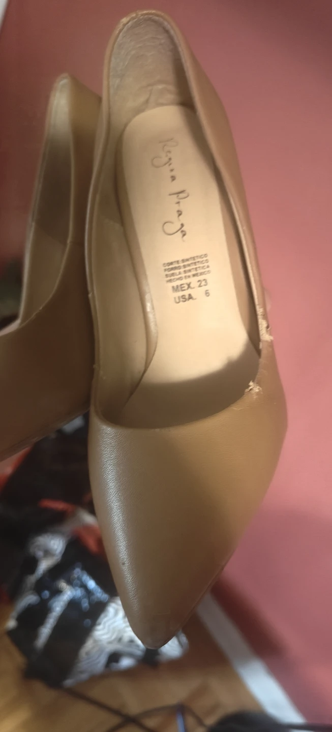 Regina Plaza Heels - Tan Size 6