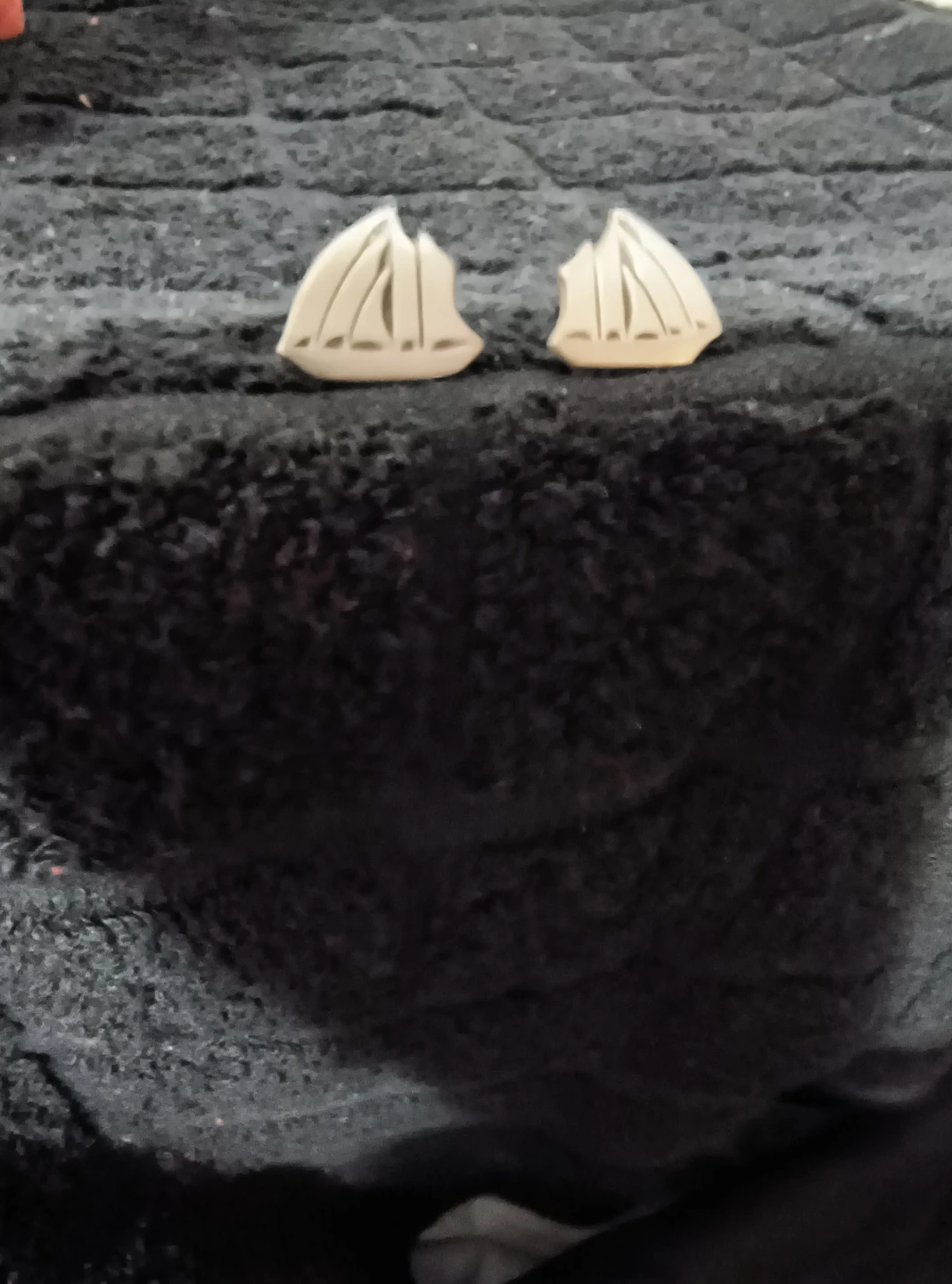 Amos Pewter Sailboat Necklace and Earrings Set - photo 2