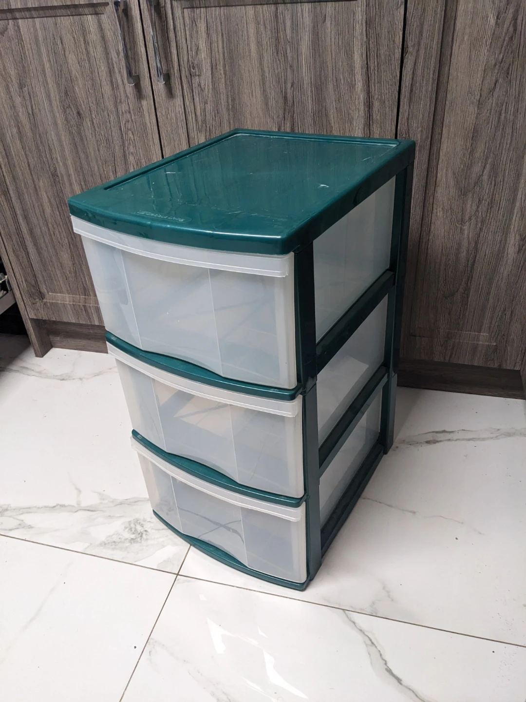 4 drawer organizer green and clear - photo 2