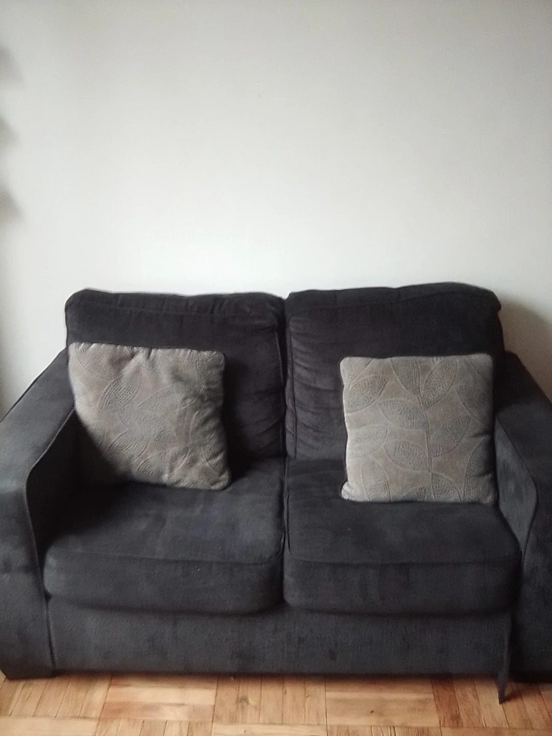 Dark Gray 2-Seater Sofa with Cushions - photo 2
