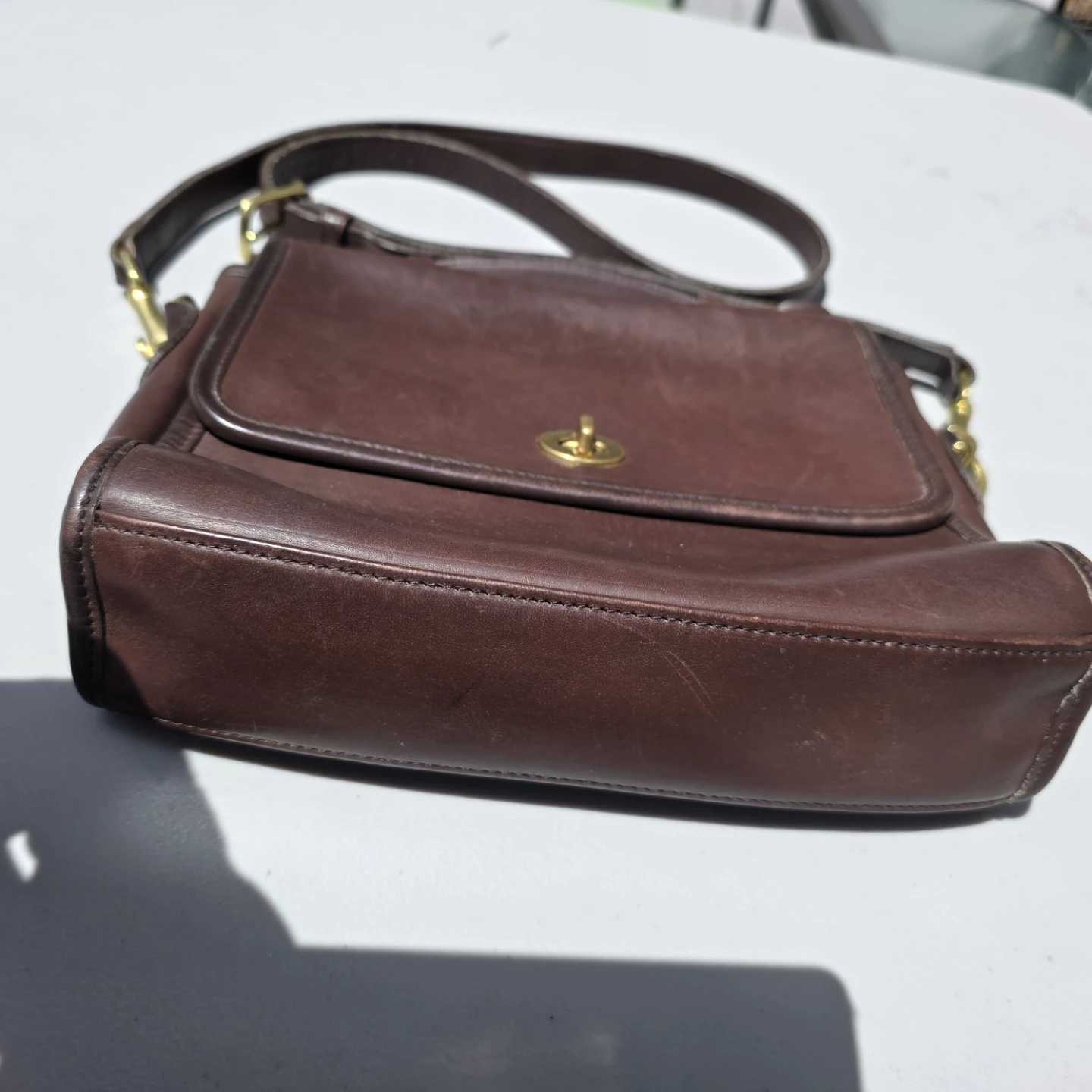Vintage Coach Leather Saddle Bag #G8P-9978 - photo 3