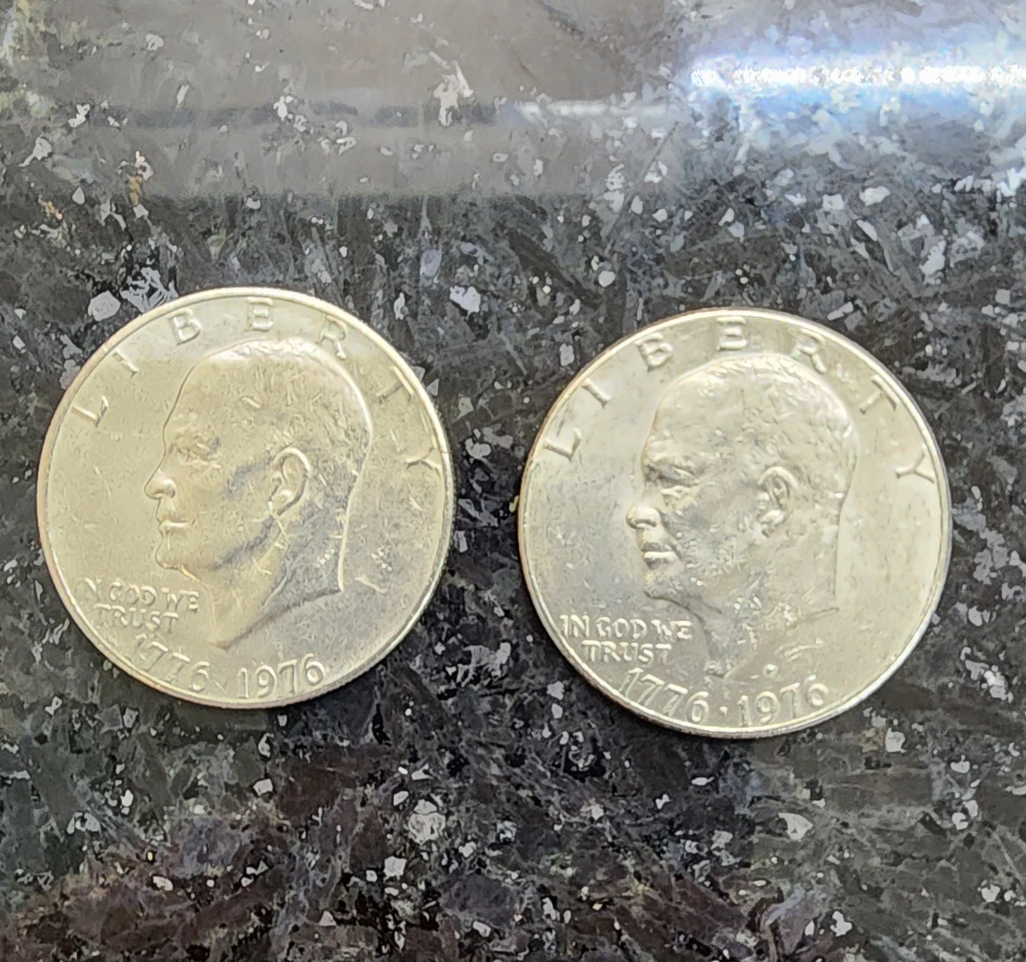Two 1976 United States Dollar Coins