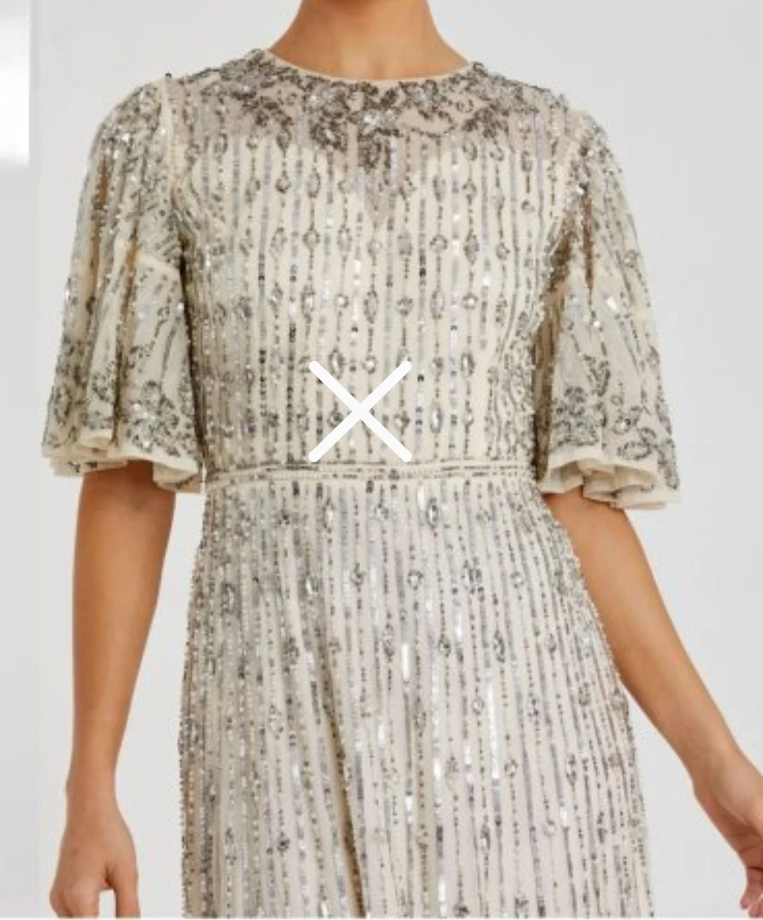 Beaded  & Silver Midi Dress from Mac dougan
