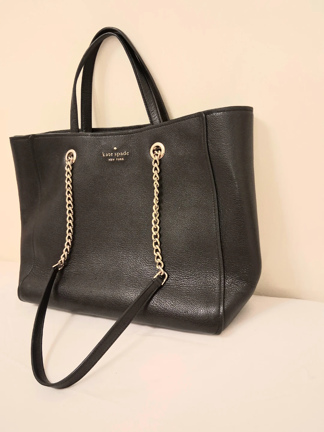 Kate Spade New York Black Pebbled Leather Tote Bag - photo 2