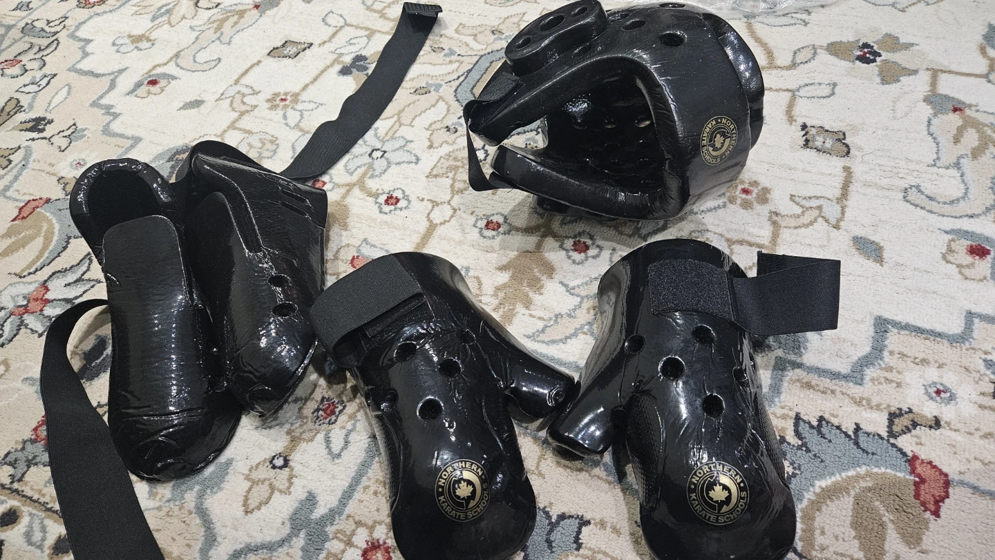 Karate Headgear and Protective Gear Set