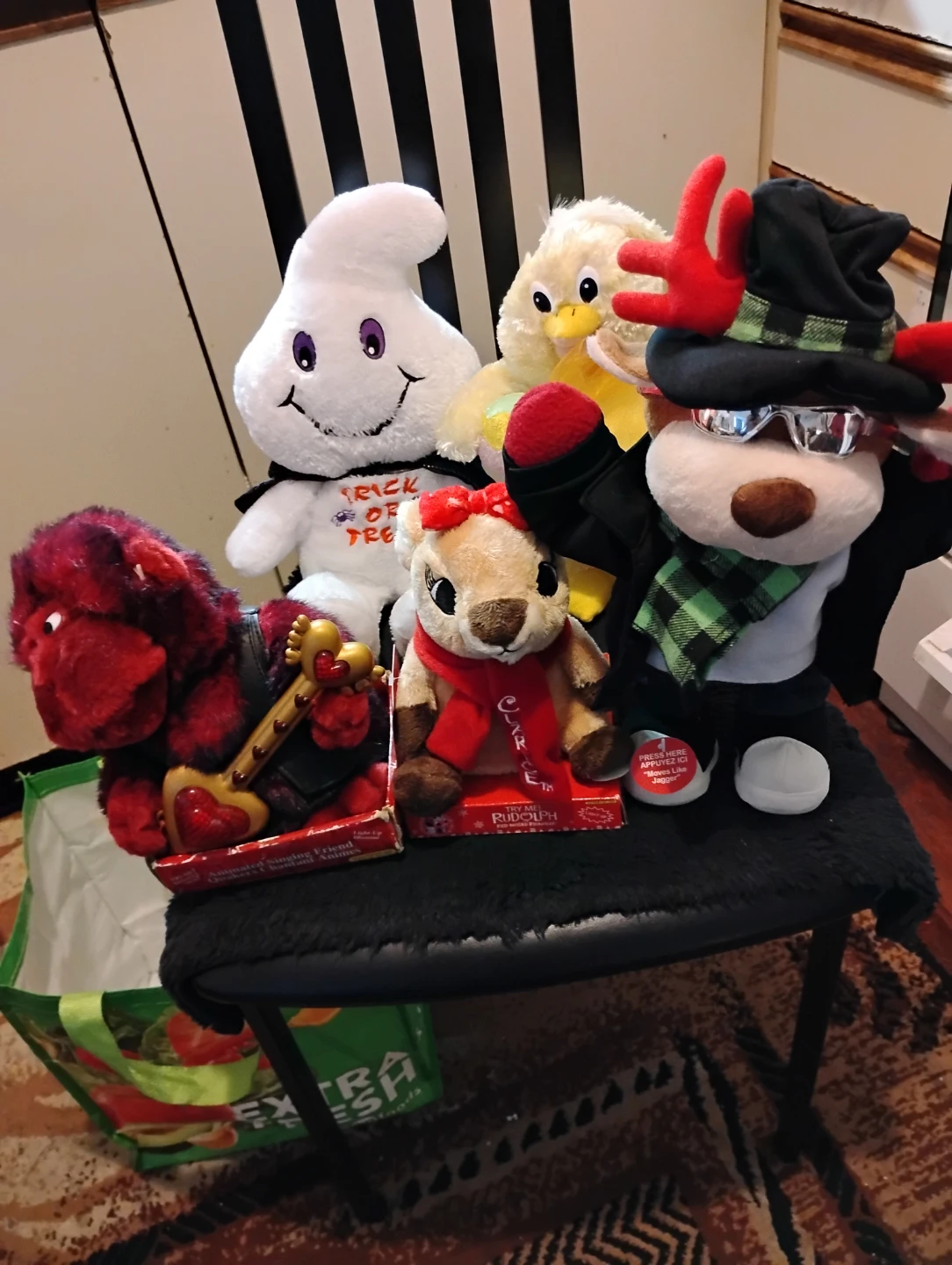 Collection of Animated Holiday Plush Toys