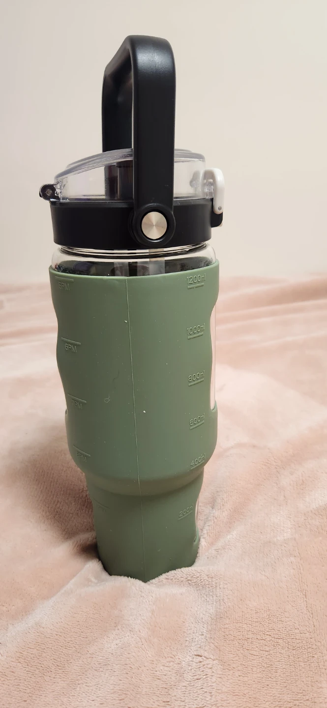 BLUEGO 40oz Glass Water Bottle BPA-free - photo 3