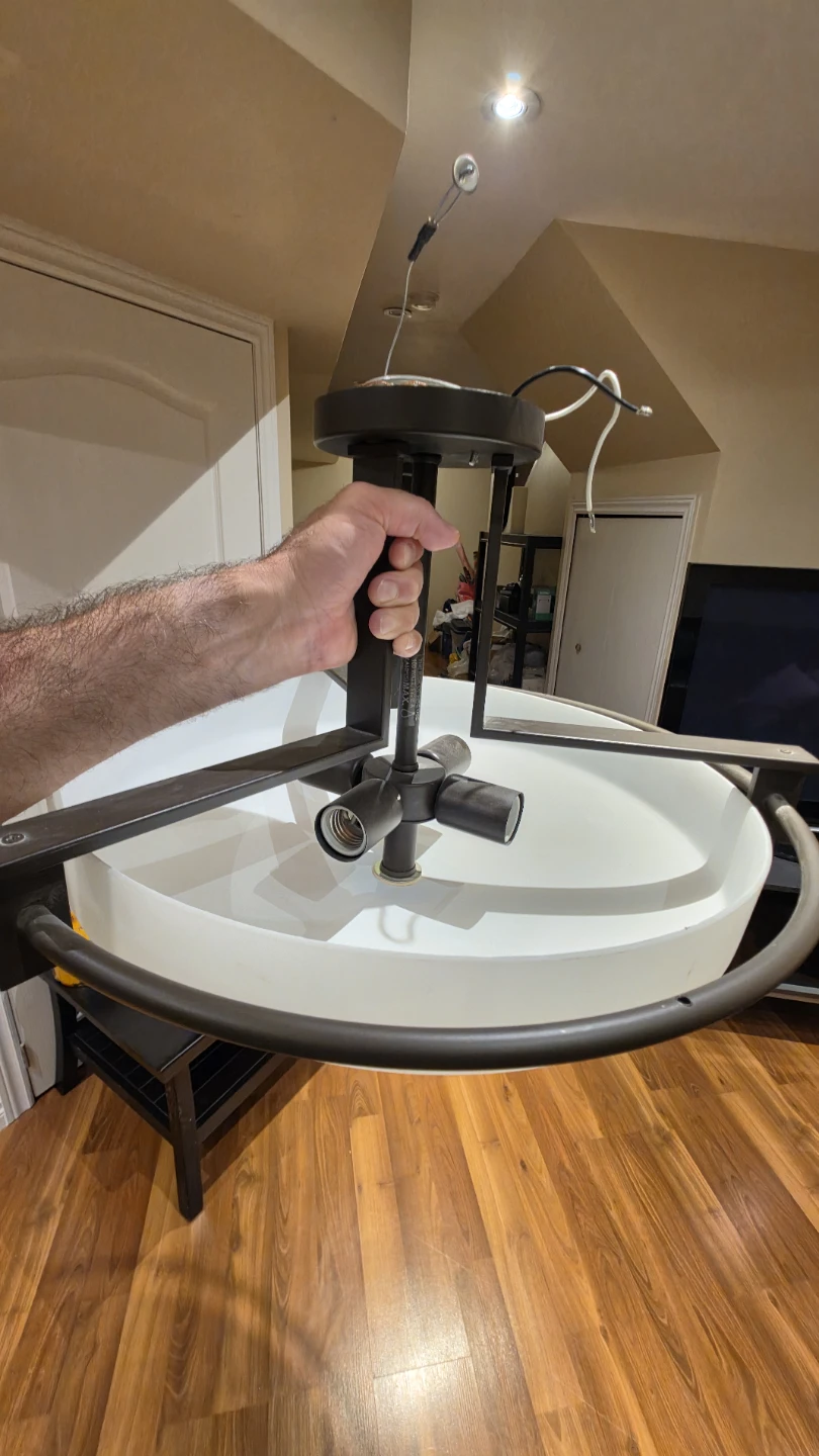 FREE - Set of 3 Flush Mount Ceiling Light Fixtures - photo 3