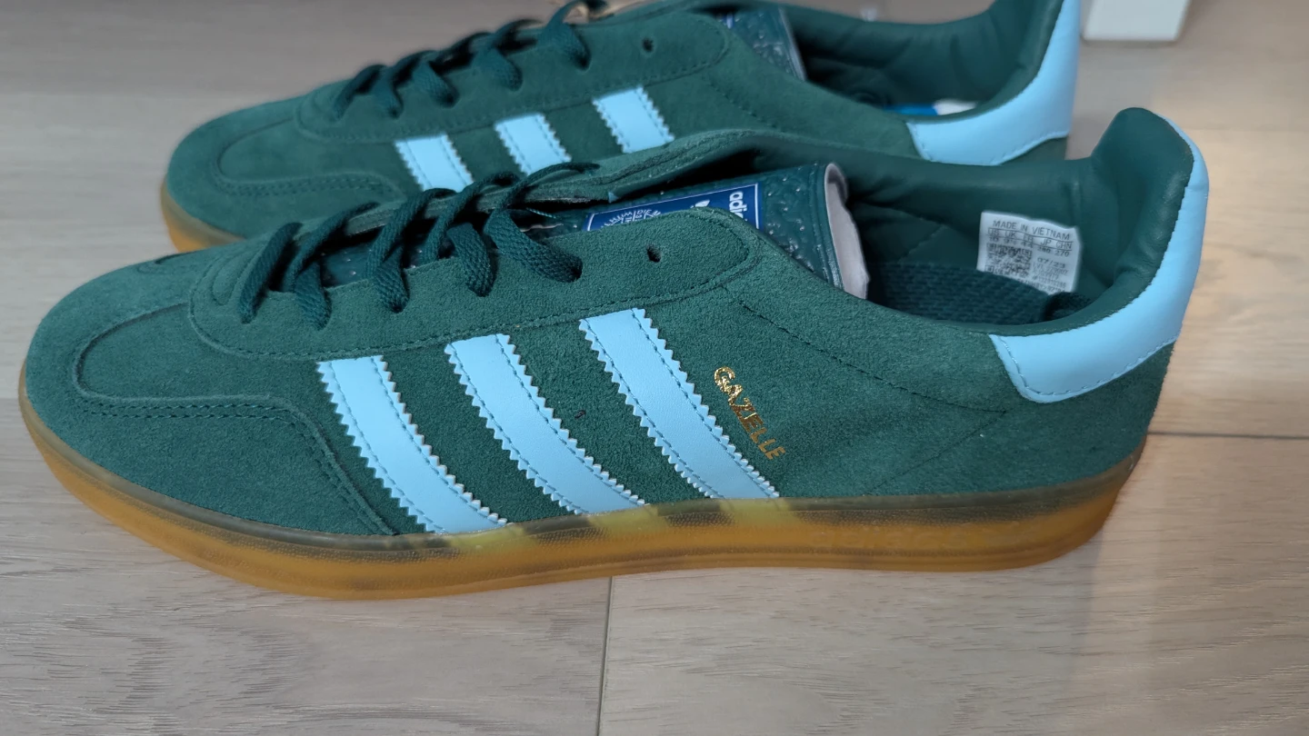 Adidas Gazelle Indoor Green Suede Sneakers Men's US 10
