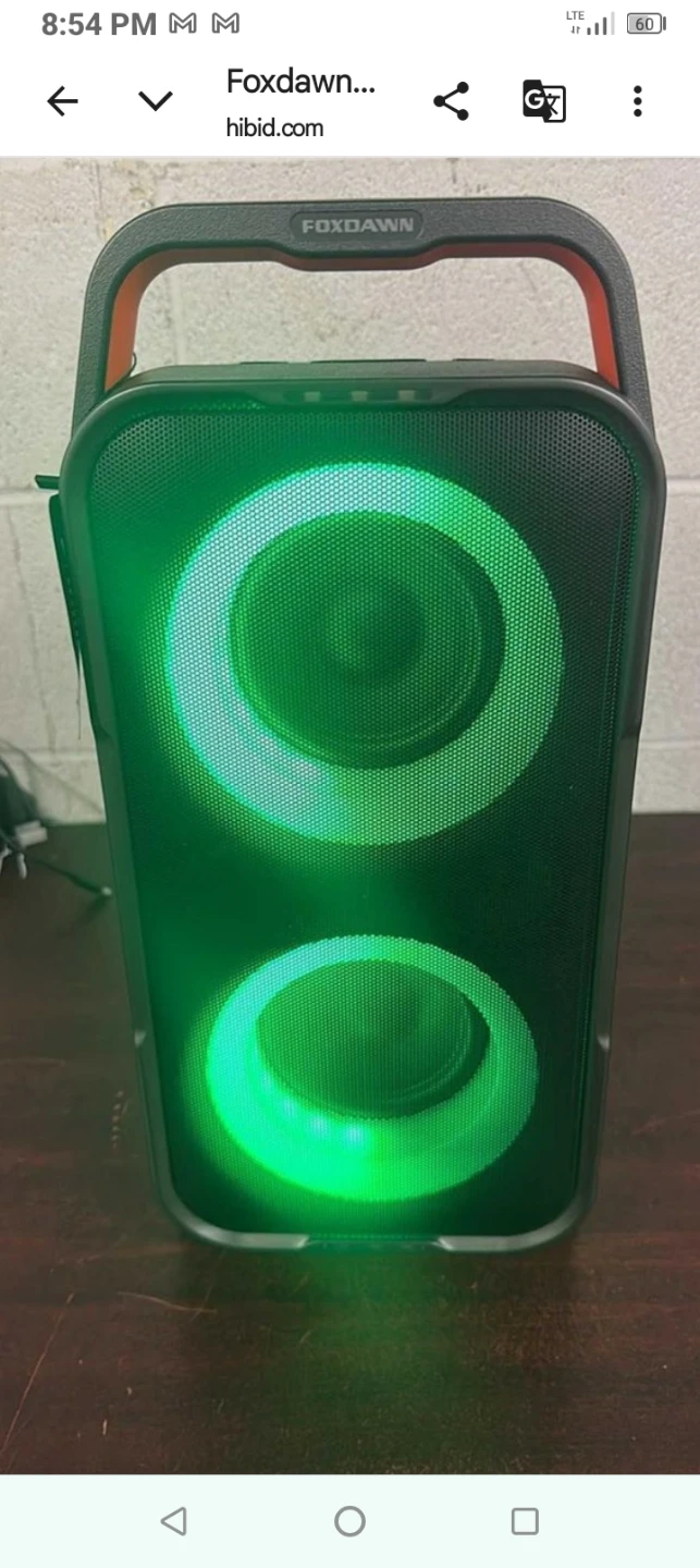 Foxdawn Portable Speaker with Lights - photo 2
