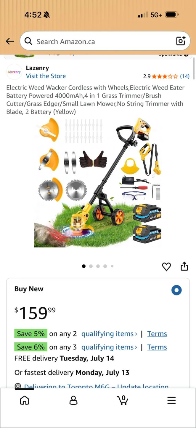 Lazengry electric  weed Wacker - photo 2