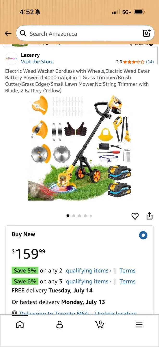Lazengry electric  weed Wacker - photo 2
