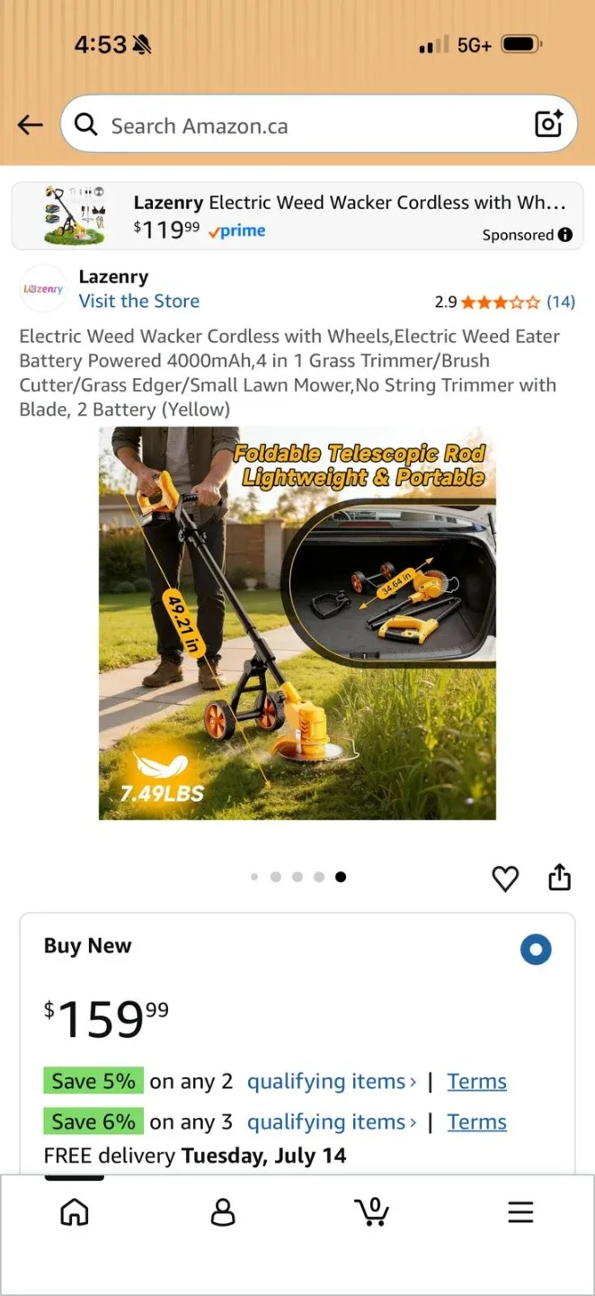 Lazengry electric  weed Wacker - photo 3