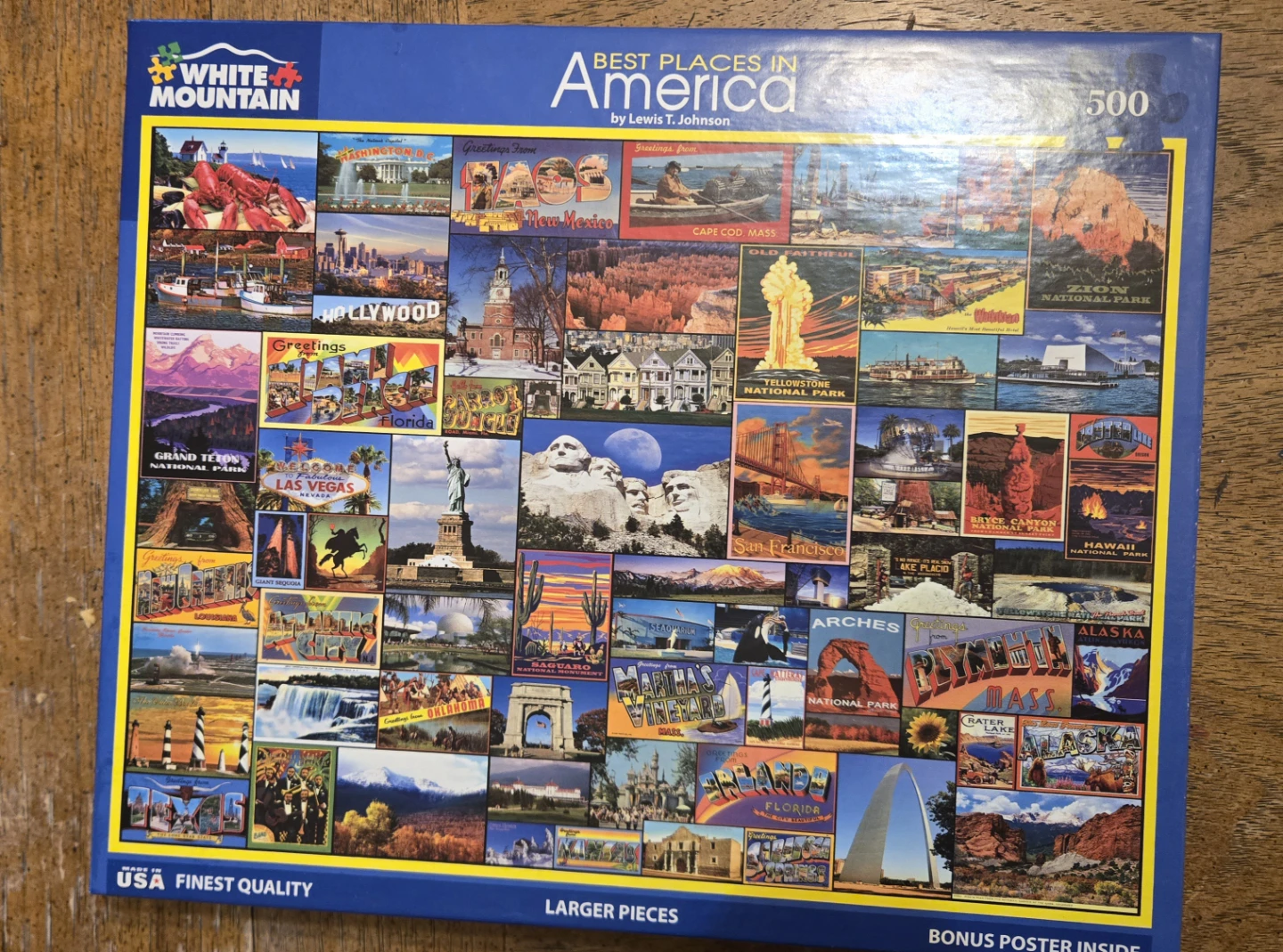 White Mountain Puzzles - Best Places in America Jigsaw Puzzle