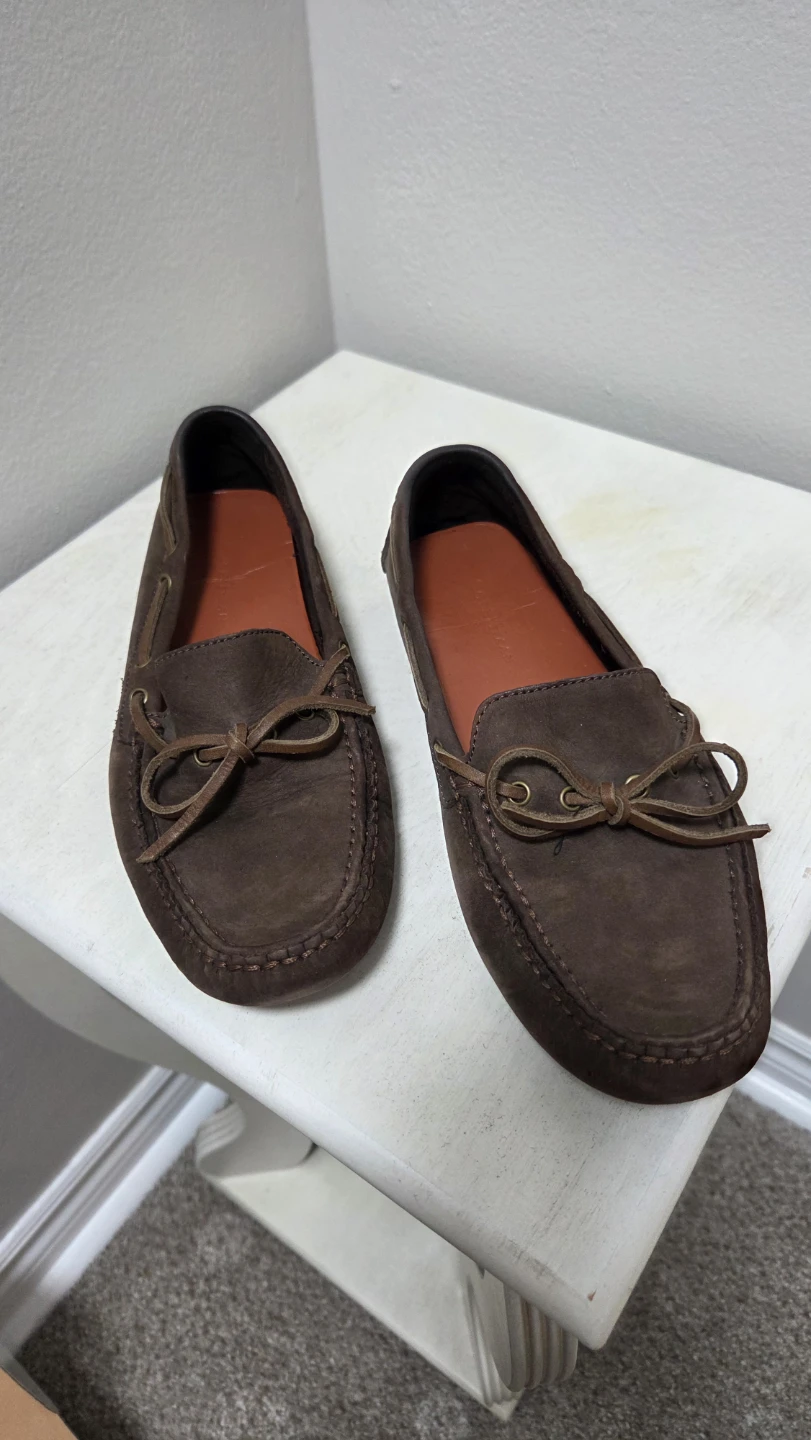 Cole Haan Brown Suede Driving Moccasins 6.5