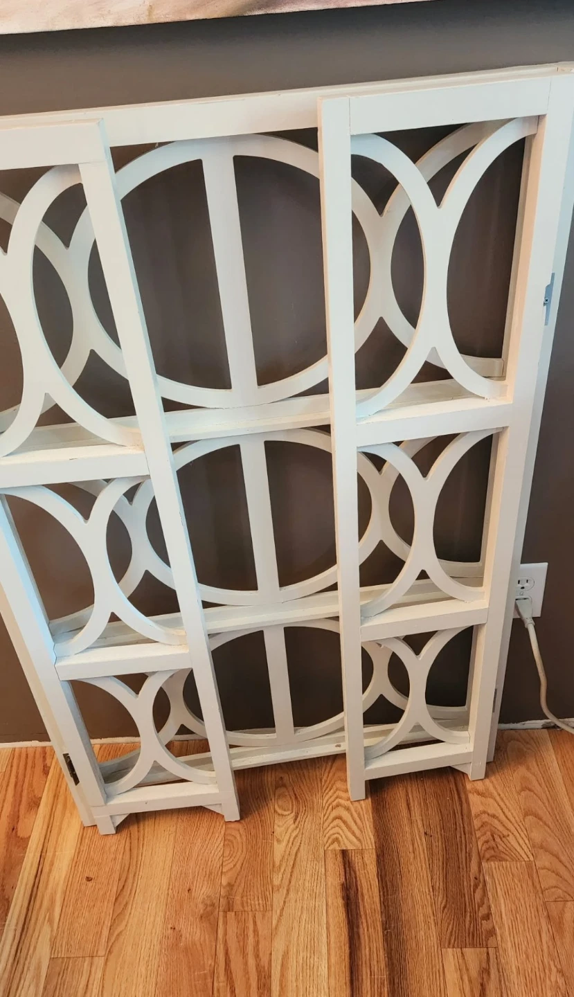 White Decorative 3-Tier Display Shelf - photo 2