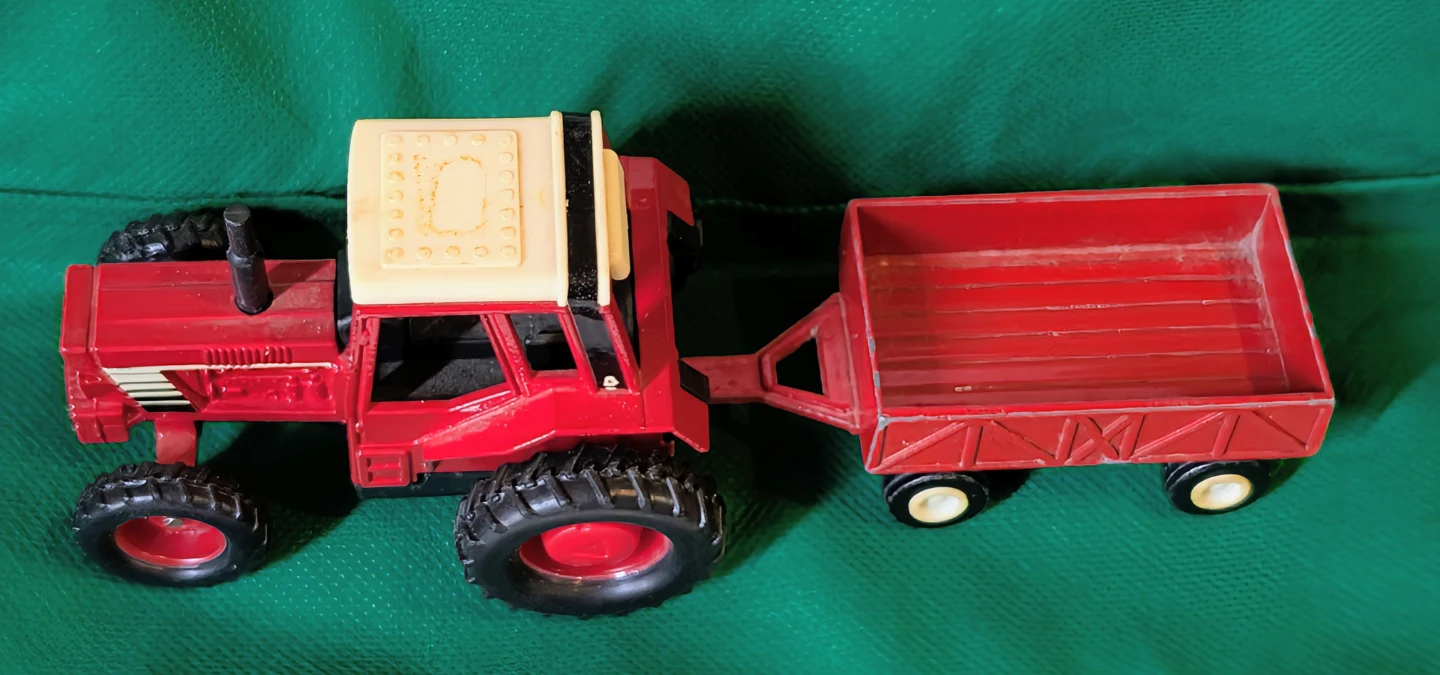 Red Tractor with Trailer Toy - photo 2