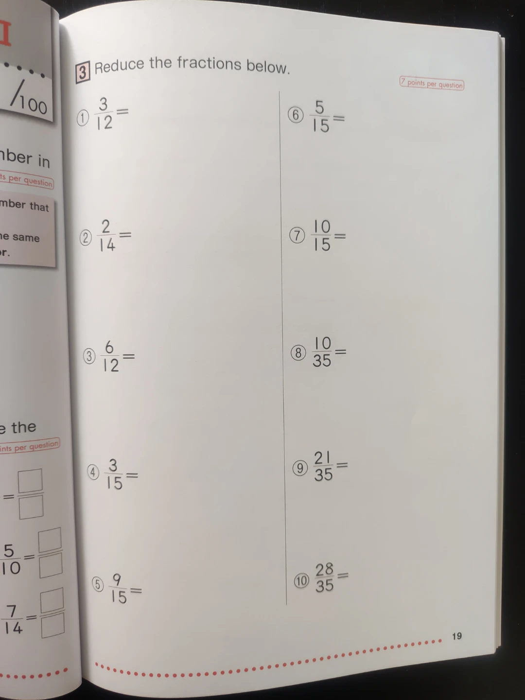 Kumon Focus On Reducing and Calculating Fractions Workbook - photo 2
