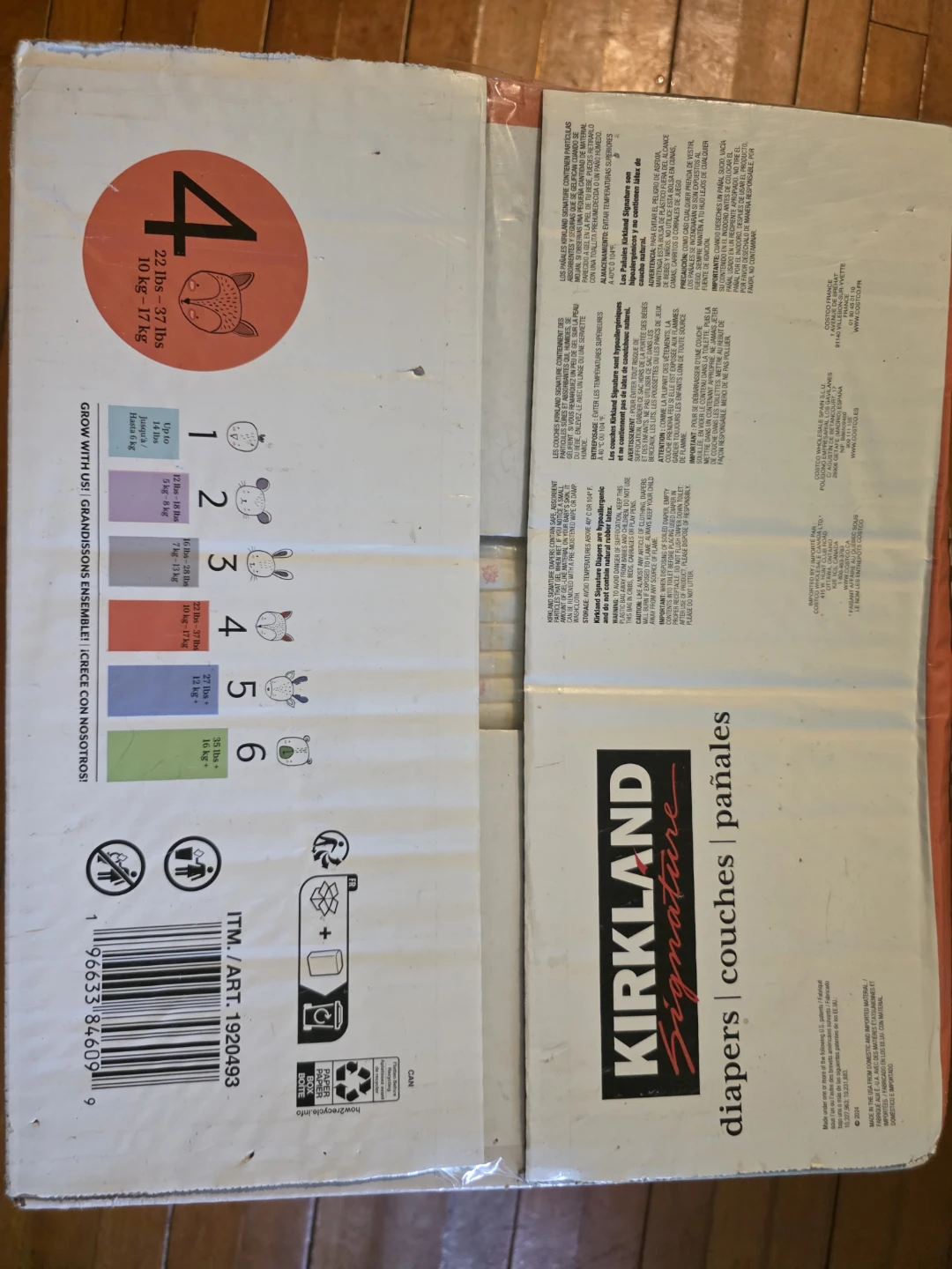 Kirkland Signature Size 4 Diapers - 198 Count