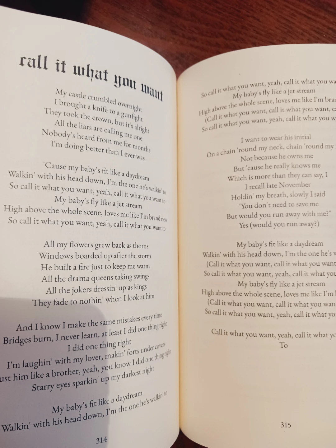 Taylor Swift Book of Lyrics - photo 3