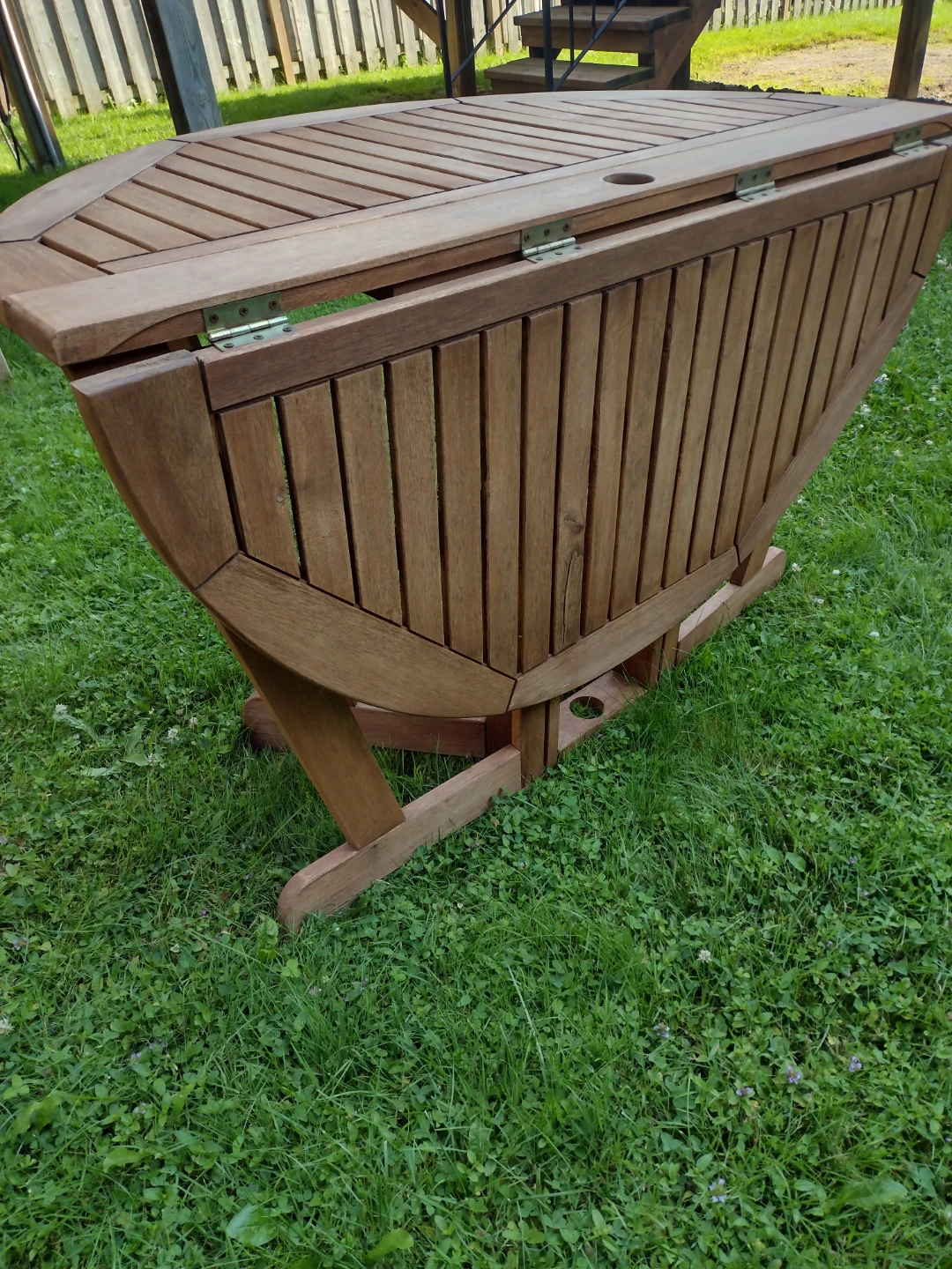 Wooden Outdoor Folding Table - photo 3