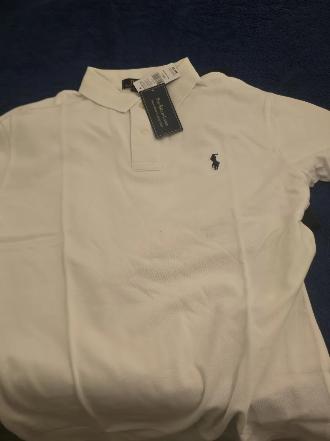 Polo Ralph Lauren Custom Fit Polo Shirt (White, Size L) - photo 3