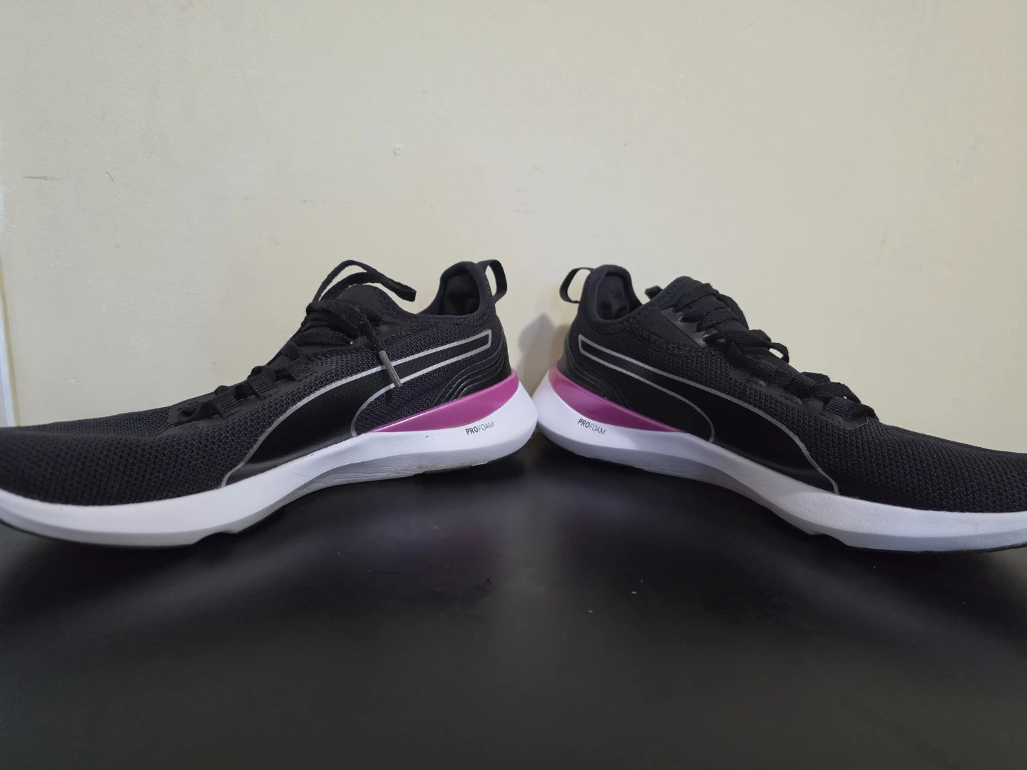 Puma Black & Pink Running Shoes - photo 2