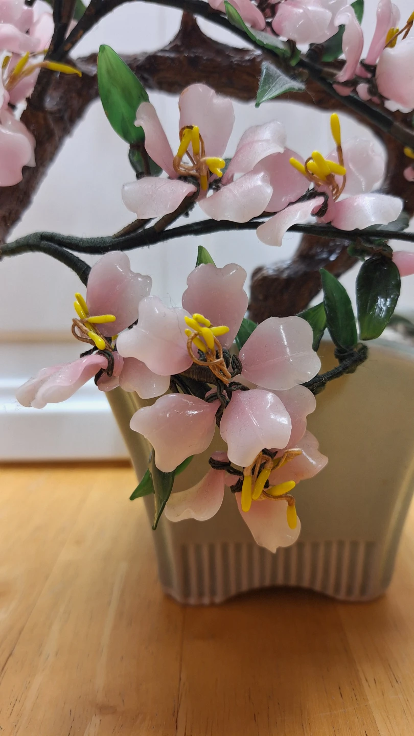 Set of Faux Cherry Blossom Bonsai Trees - photo 2