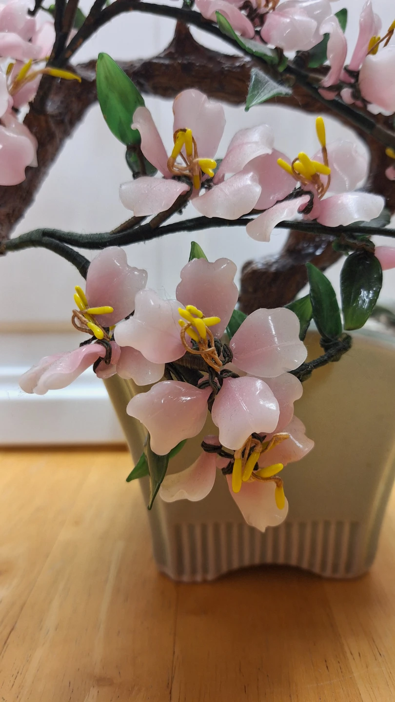Set of Faux Cherry Blossom Bonsai Trees - photo 3